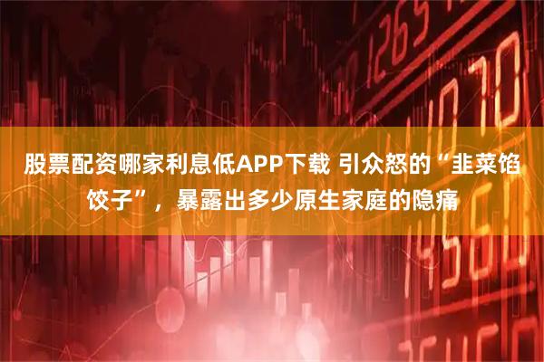 股票配资哪家利息低APP下载 引众怒的“韭菜馅饺子”,暴露出多少原生家庭的隐痛